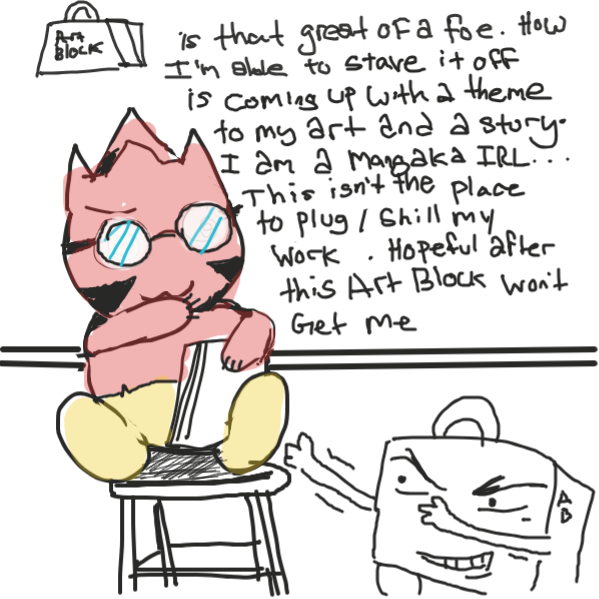 Drawing in Block by kurocartoonist