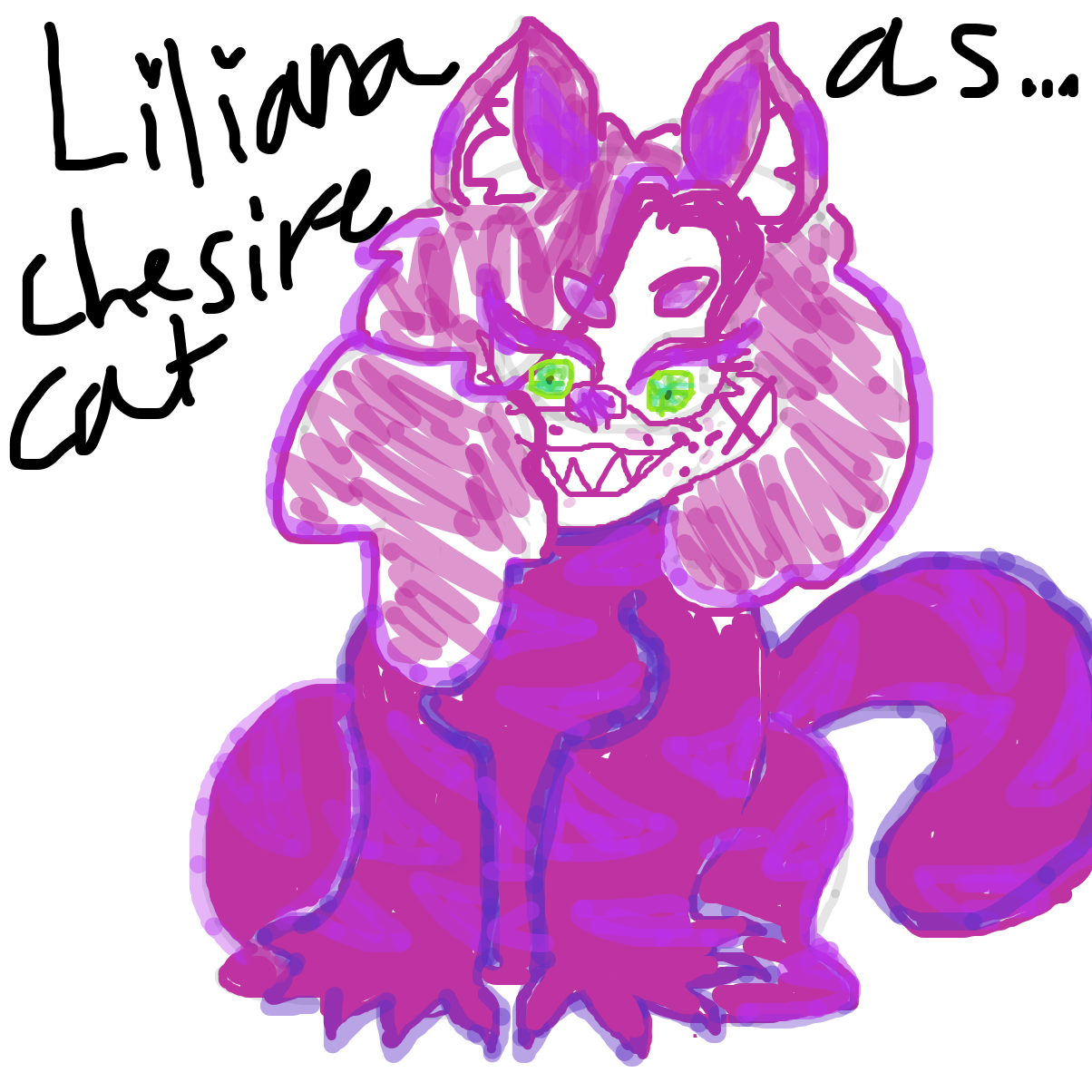 Liliana as…Cheshire cat  - Online Drawing Game Comic Strip Panel by YanaTheDankest
