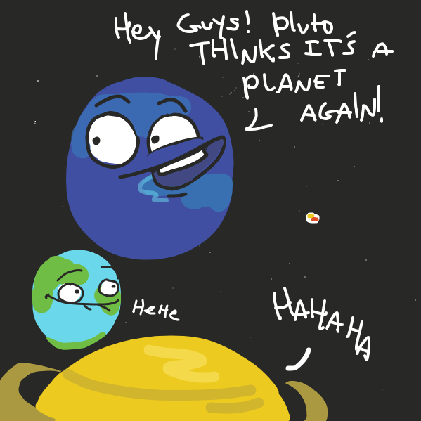 Drawing in Poor Pluto by Marshdpotatoes 
