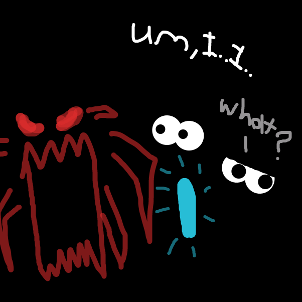 Drawing in "look out!" by Stormy star