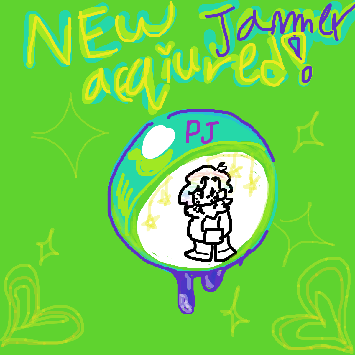 New Jammer acquired! - Online Drawing Game Comic Strip Panel by YanaTheDankest