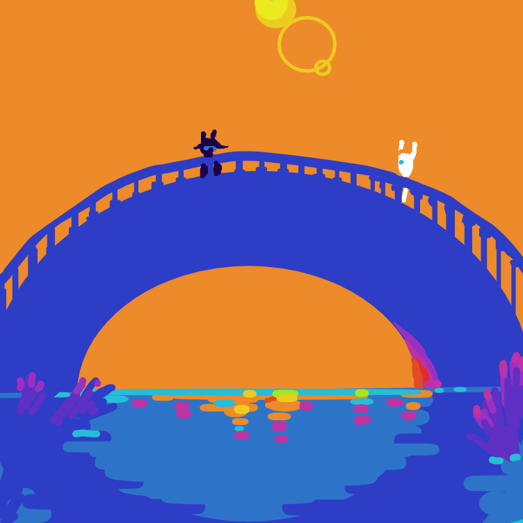 Drawing in that day under the bridge by ThaSilentArtist