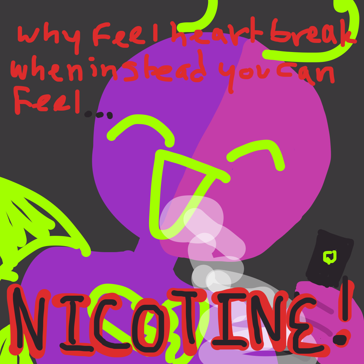 this is razbugs night mode:-) I have a nicotine addiction :-D - Online Drawing Game Comic Strip Panel by Razputin