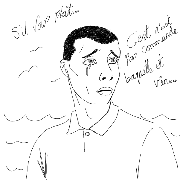 Drawing in Humain à l'eau by EggLeon