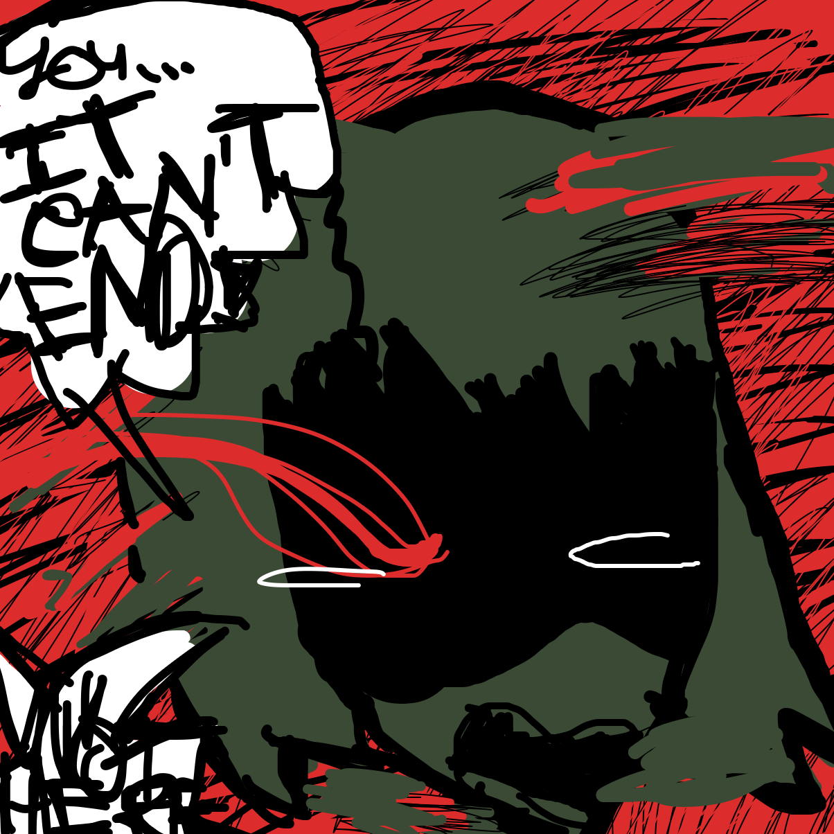 Drawing in Running Out of Panels 3: Rosy Rooftop Resolution by EmoWeeb_the_Simp