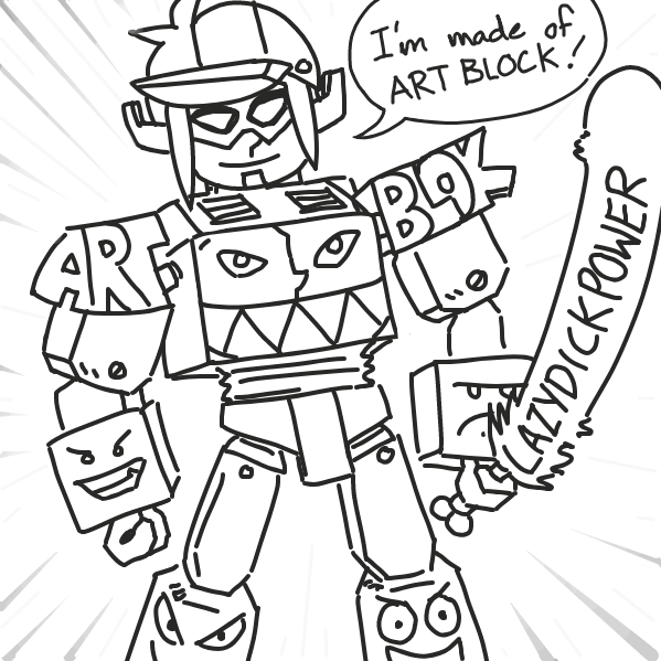 Drawing in Block by Cake Emoji