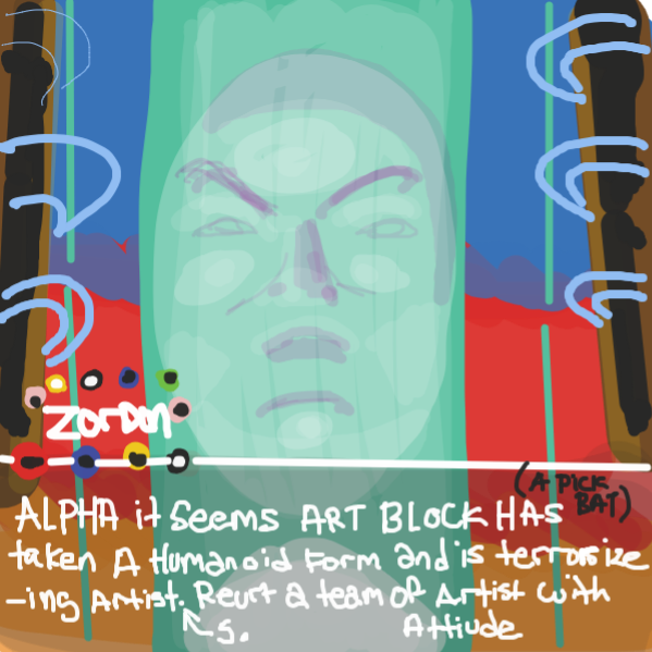 Drawing in Block by kurocartoonist