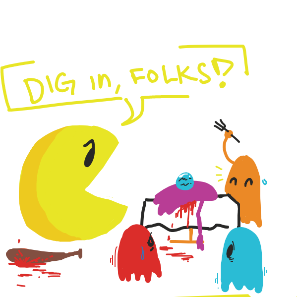 Drawing in Pac-Man Fever #2 by The Burned Man