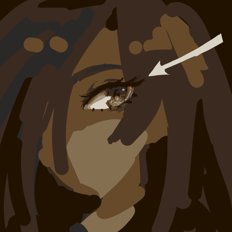 Drawing in bad character drawing but with one tryhard area by ThaSilentArtist