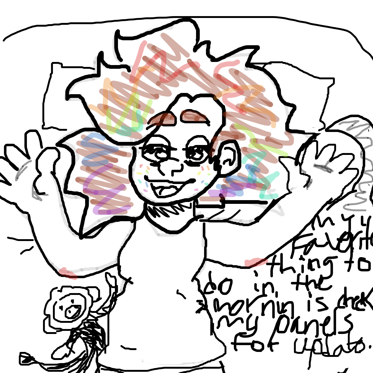 My favorite thing in the morning is looking at my panels to see if they have been updated!😂🤌 - Online Drawing Game Comic Strip Panel by YanaTheDankest