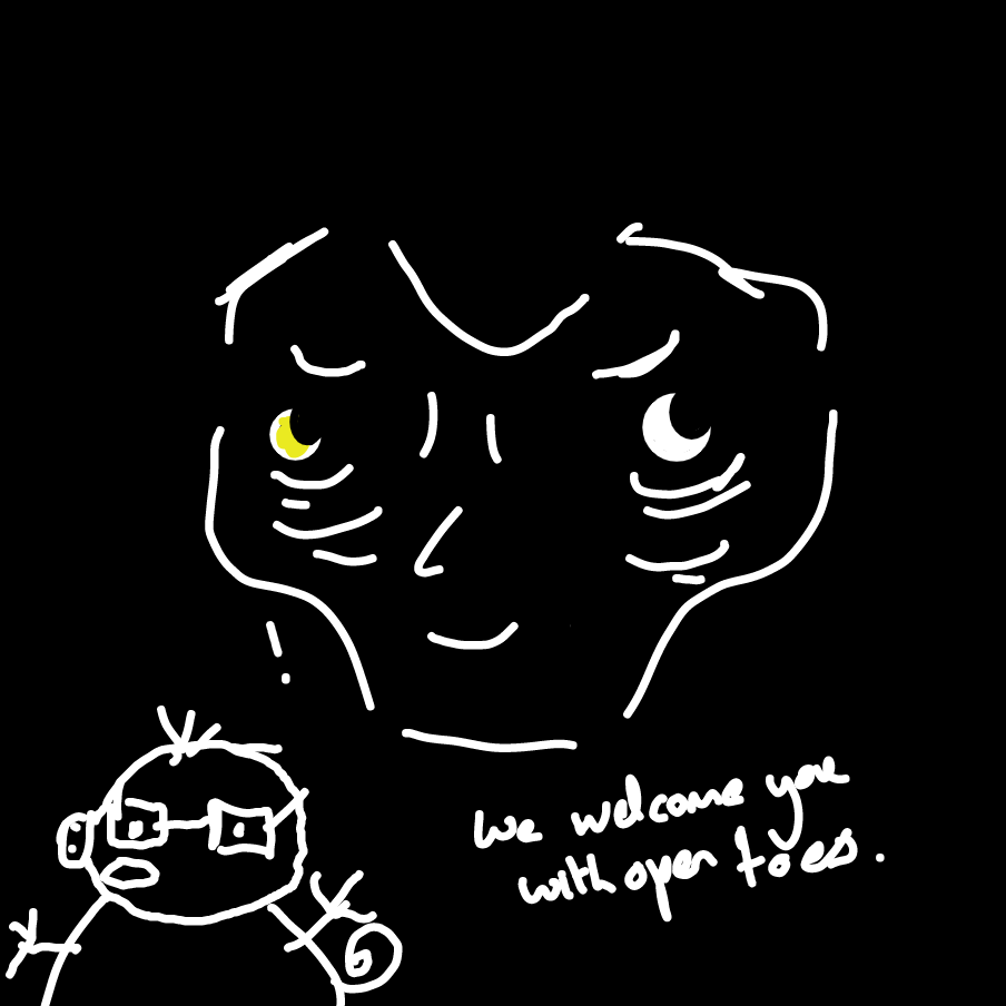 Peppa and uh, a torso face welcome u  - Online Drawing Game Comic Strip Panel by Zofia