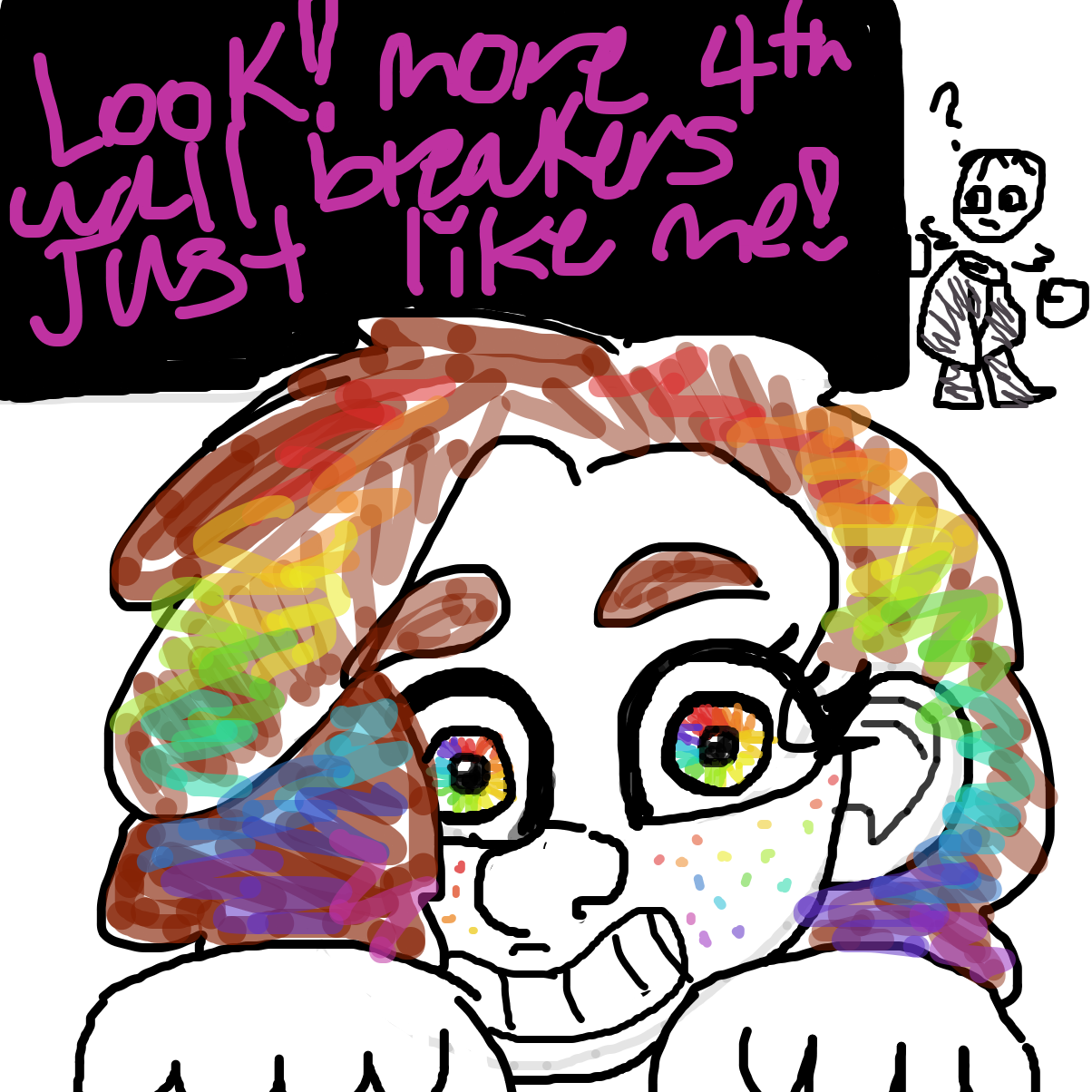 Drawing in 4th wall doesn't exist here.... by YanaTheDankest