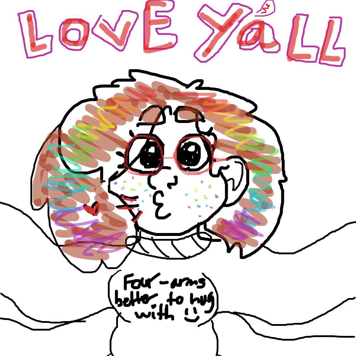 Love y’all!❤️ - Online Drawing Game Comic Strip Panel by YanaTheDankest