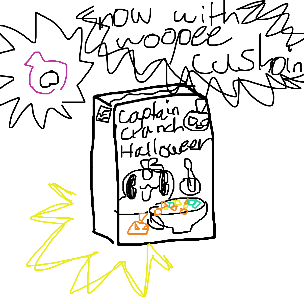 Spooky captain crunch now with woopie cushion!😂 - Online Drawing Game Comic Strip Panel by YanaTheDankest