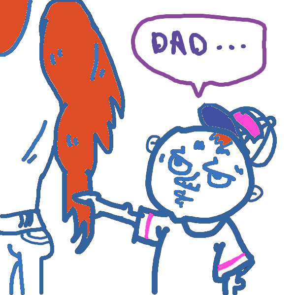 First panel in my dad drawn in our free online drawing game