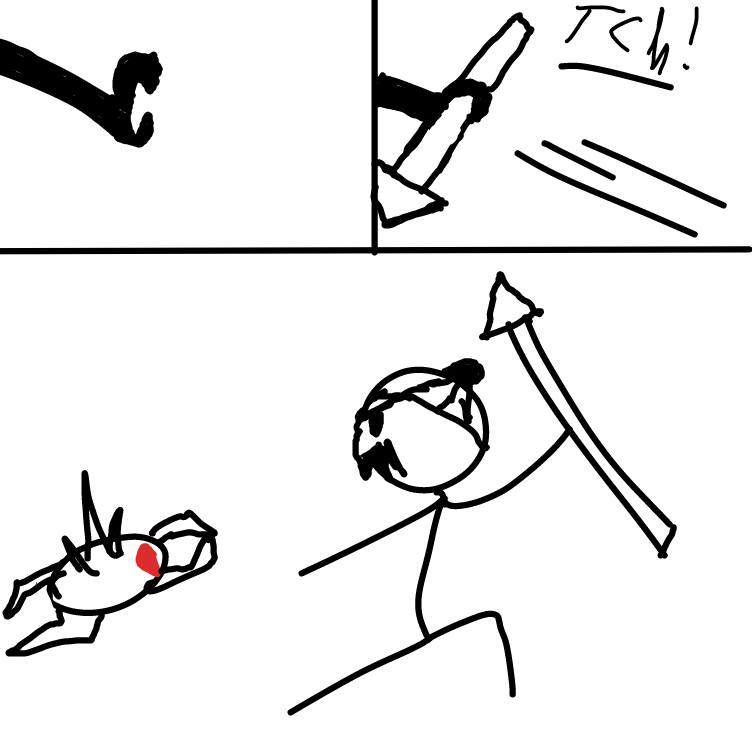 the battle begins - Online Drawing Game Comic Strip Panel by Timebreak