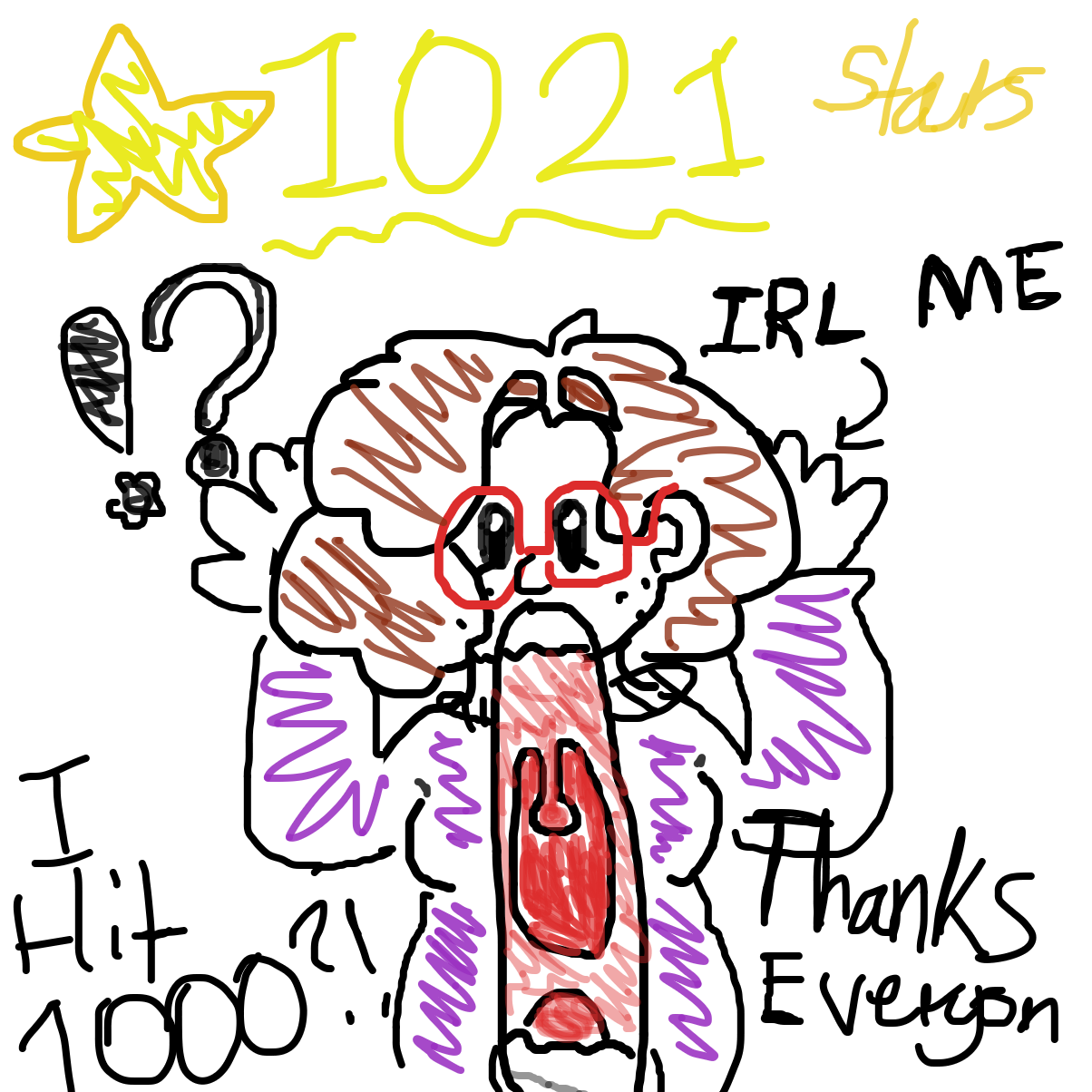 I HIT 1000?!🌟 
THANKS EVERYONE✌️😭❤️ - Online Drawing Game Comic Strip Panel by YanaTheDankest