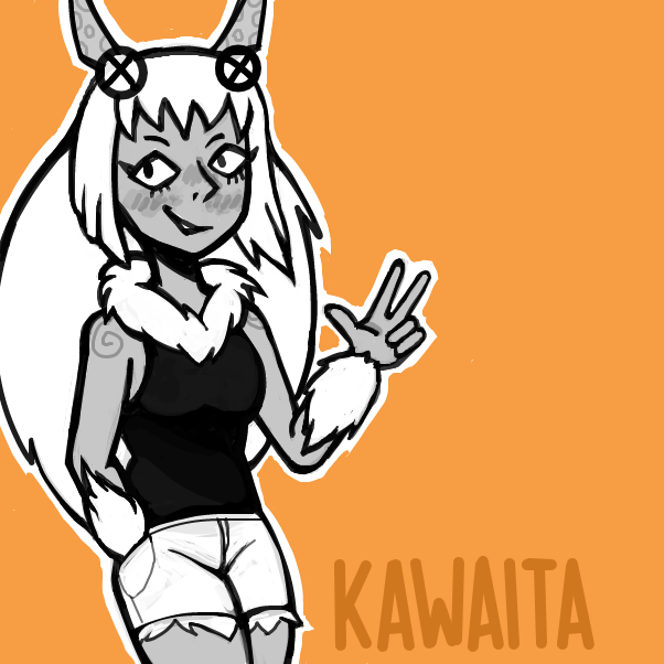 i got so carried away that i almost forgot the blush lmao - Online Drawing Game Comic Strip Panel by 🔲