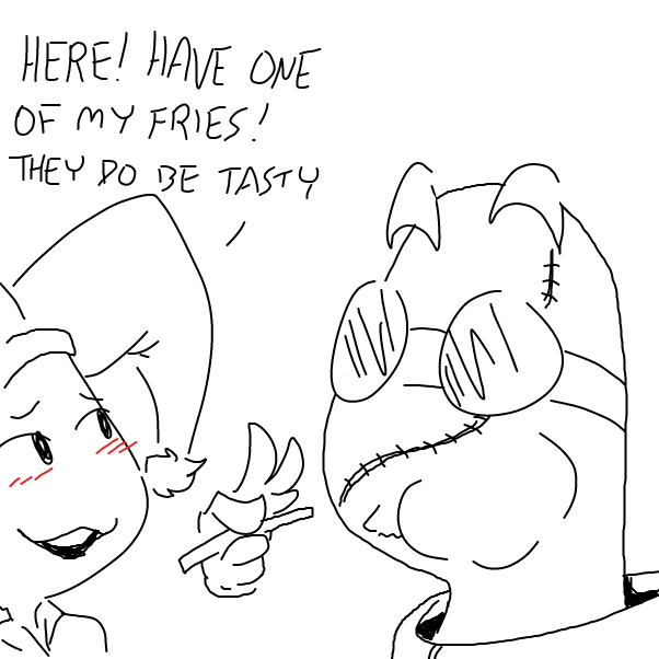 Drawing in LETS GO TO MCDONALDS by Sasha_Cakes