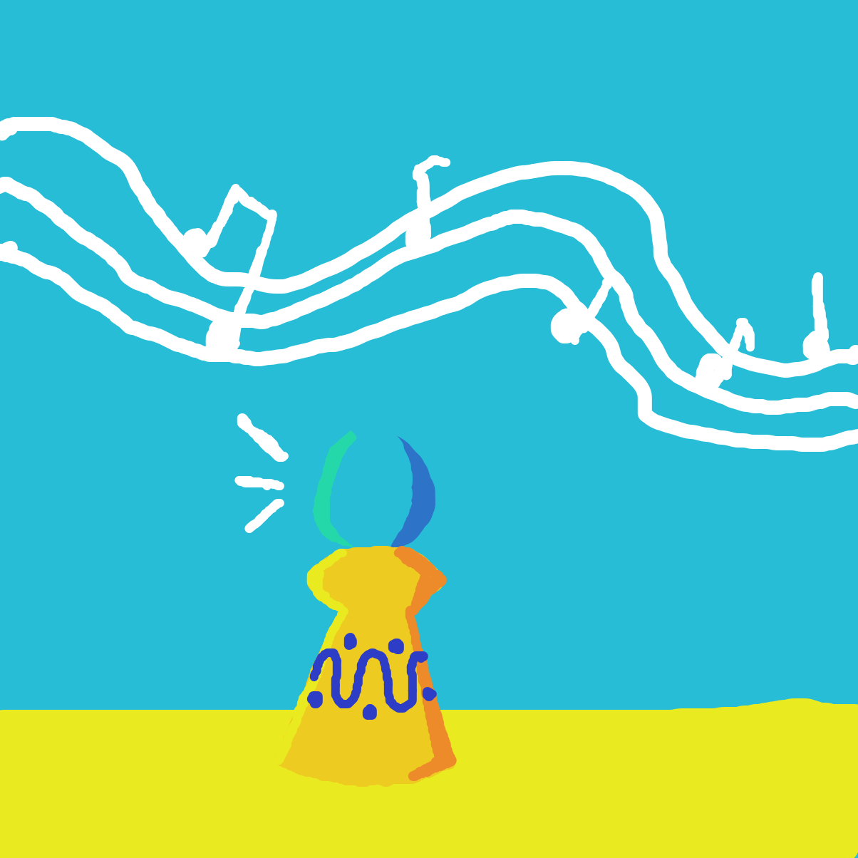 Drawing in Phone Doodles: The Savior by LizardPie34