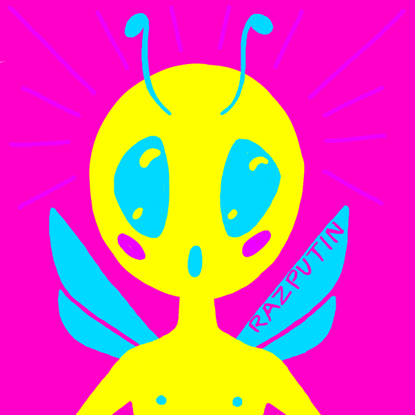 Drawing in draw a panel jammer blushing by EggLeon