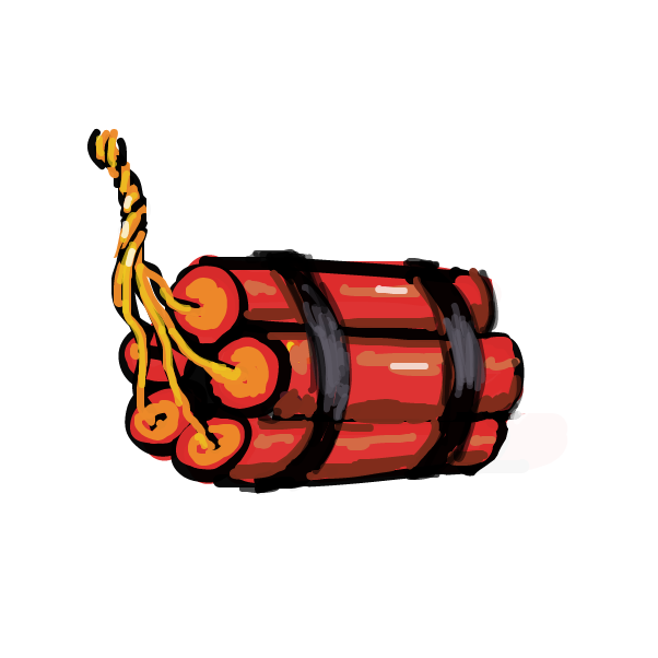 Explosives - Online Drawing Game Comic Strip Panel by Peyocay