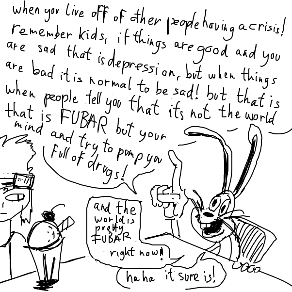 imho people who are jerks are in for punishment of a long and successful political career; rule of thumb: if you worry about being a jerk you are most likely not one - the whole point is that they lack empathy of others - Online Drawing Game Comic Strip Panel by Peyocay