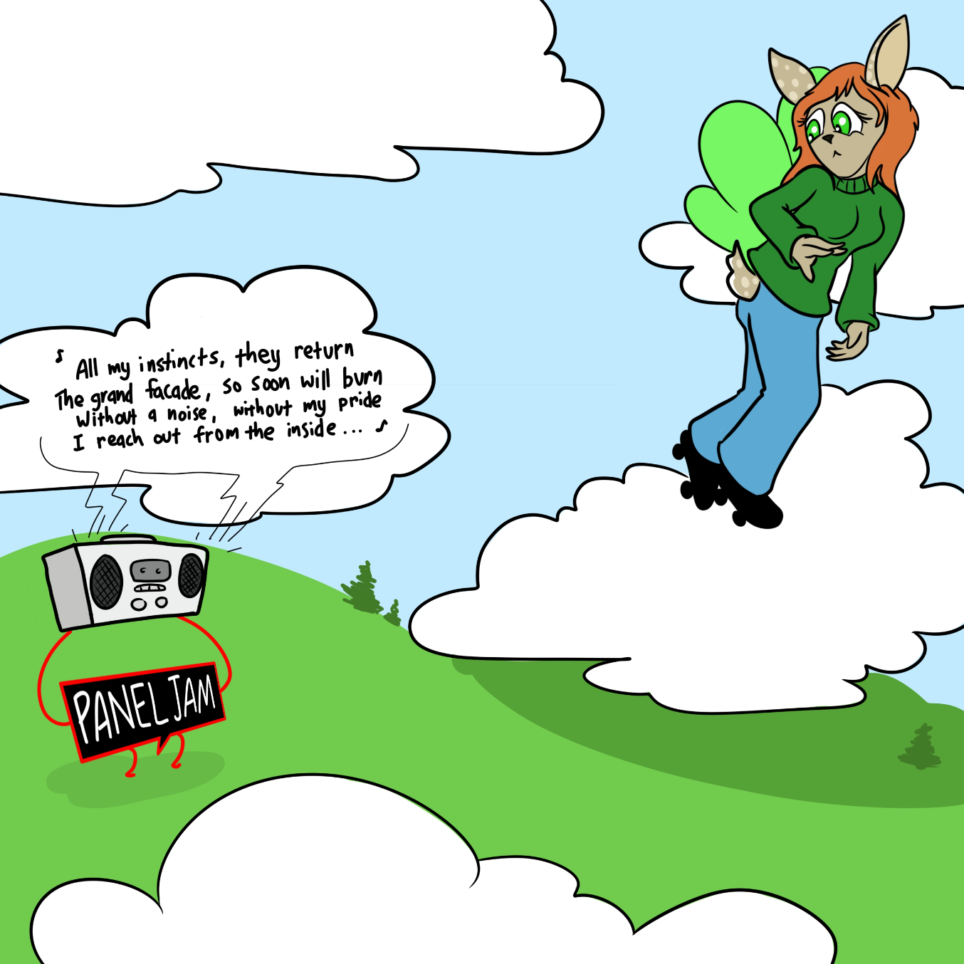  - Online Drawing Game Comic Strip Panel by Wizard Croissant