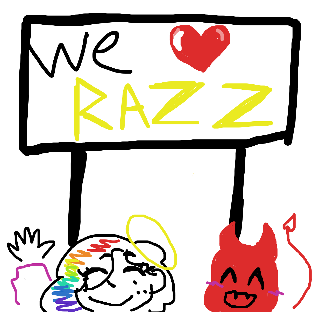 We ❤️ RAZZ!!! - Online Drawing Game Comic Strip Panel by YanaTheDankest