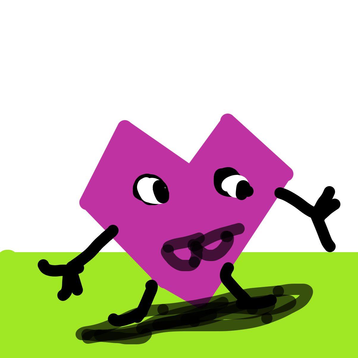 Drawing in crochet by LizardPie34