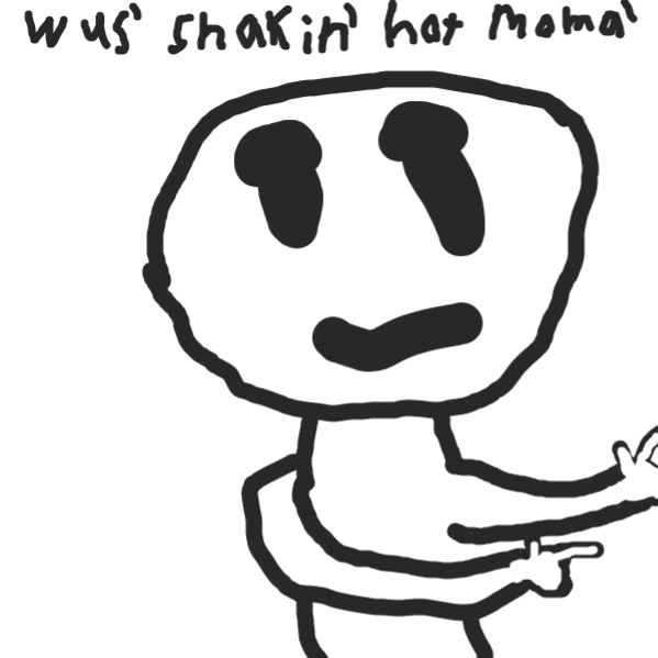 Drawing in Bus stop by luckyloomagu