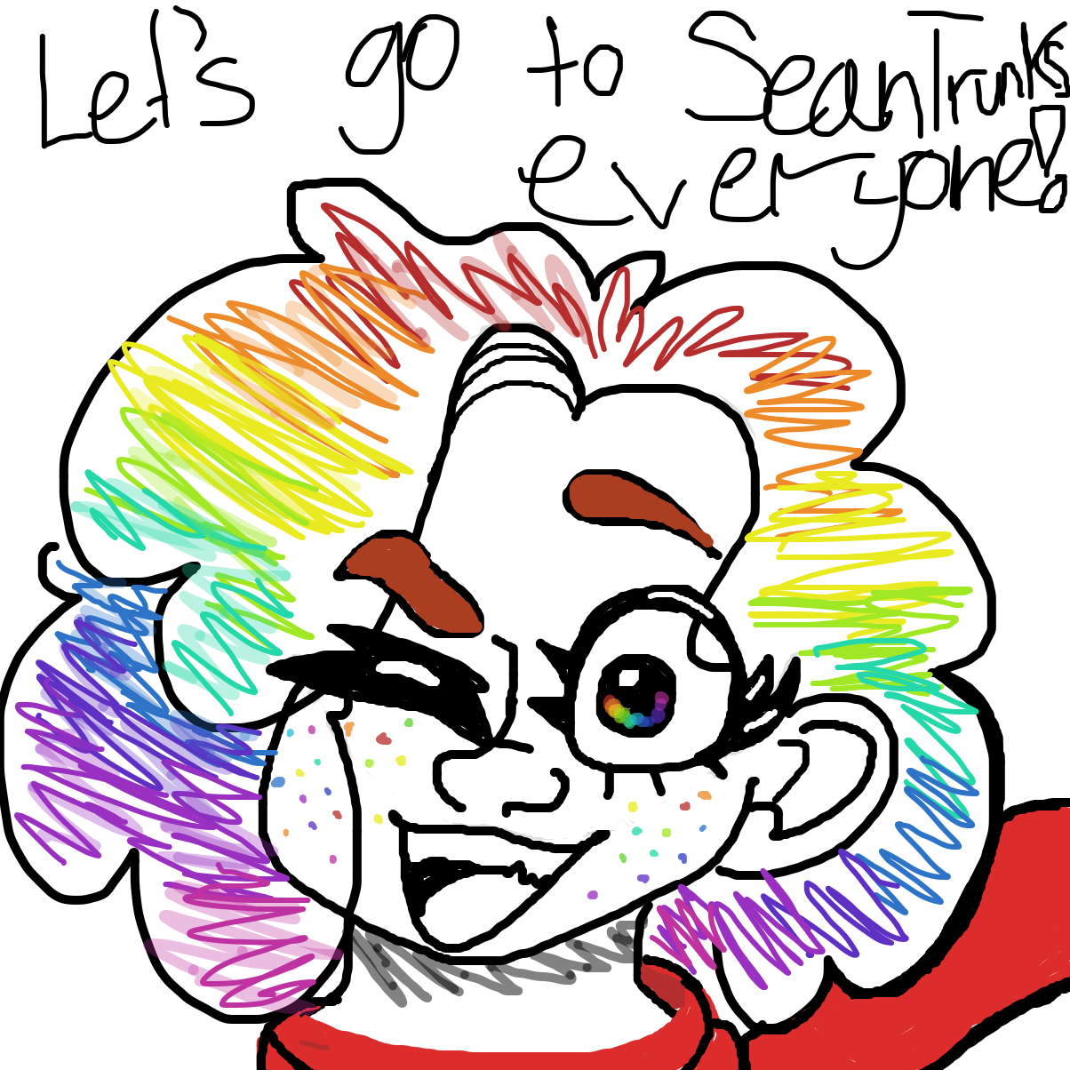 let’s go to SeanTrunks everyone!🥳 - Online Drawing Game Comic Strip Panel by YanaTheDankest