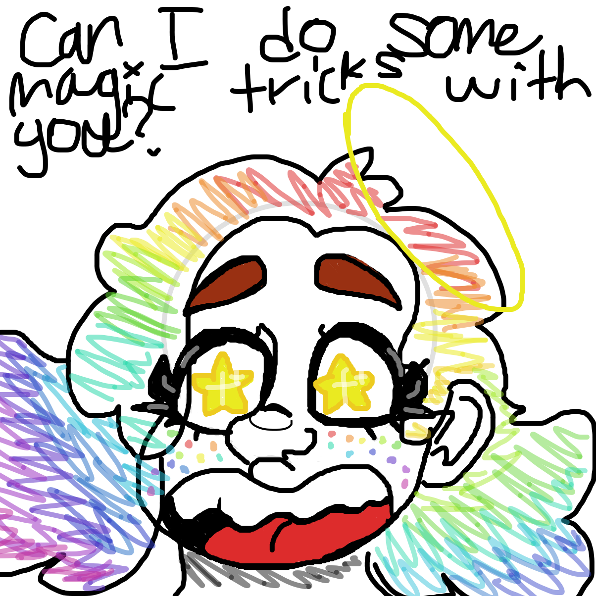 Drawing in Magic Trick by YanaTheDankest