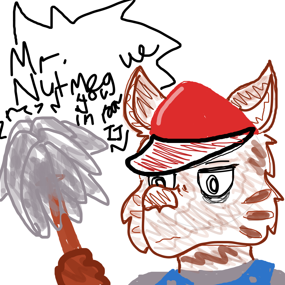 Mr. Nutmeg we need you in your room 11! - Online Drawing Game Comic Strip Panel by YanaTheDankest