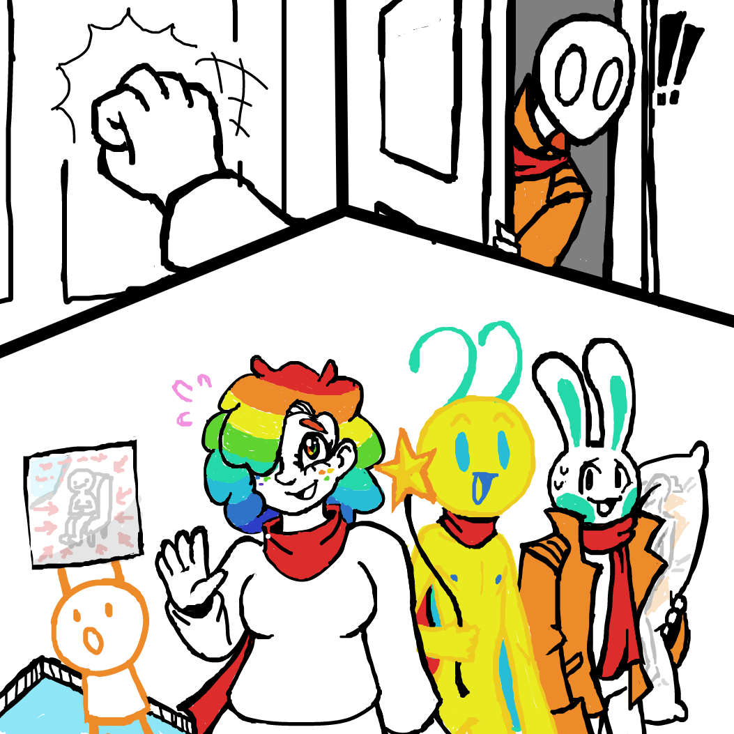  - Online Drawing Game Comic Strip Panel by SeanTrunks