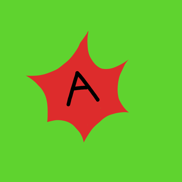 A is green and spiky - Online Drawing Game Comic Strip Panel by MovedAccounts