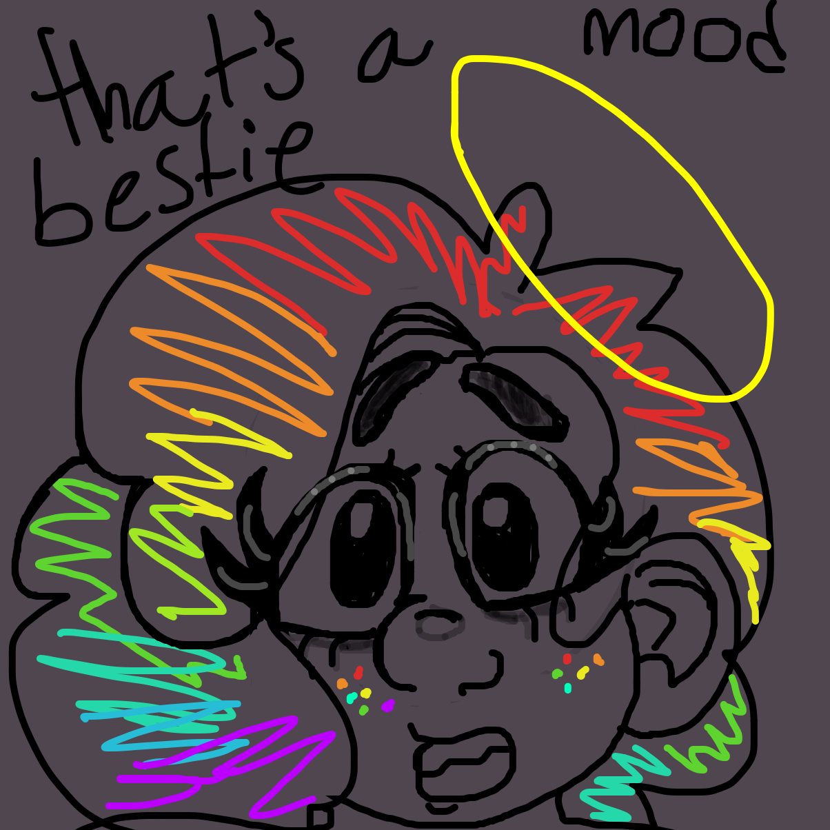 That’s a mood bestie - Online Drawing Game Comic Strip Panel by YanaTheDankest