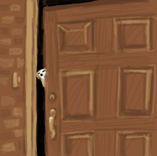 suspicious dog - Online Drawing Game Comic Strip Panel by Peyocay
