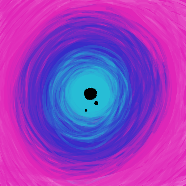 Drawing in Void by EggLeon