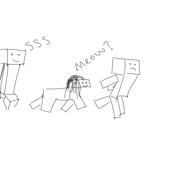 Drawing in The Fox And Funneh In MineCraft by Daner