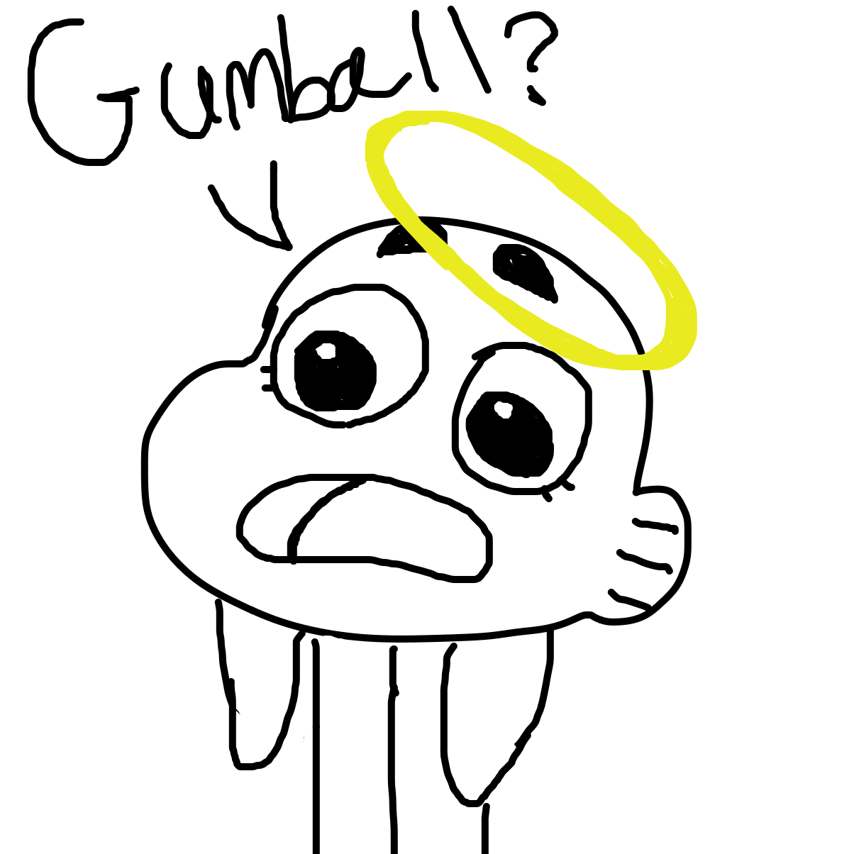 Gumball? - Online Drawing Game Comic Strip Panel by YanaTheDankest