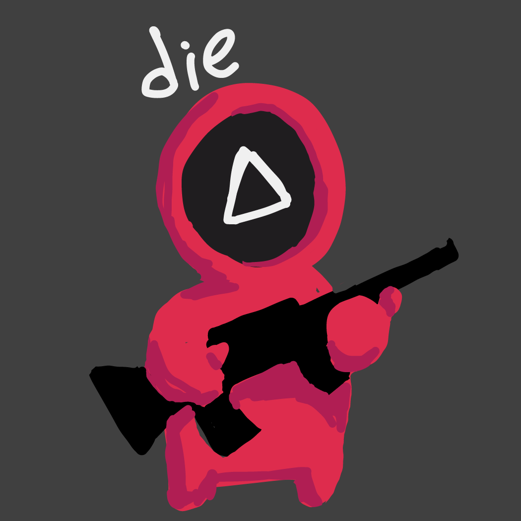 Drawing in Squid Game by dumbrump