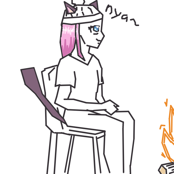 Drawing in The hobo's Meow by Sellestya