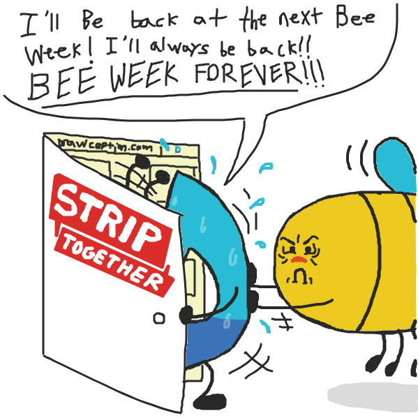 #BEEWEEKFOREVER - Online Drawing Game Comic Strip Panel by xavvypls