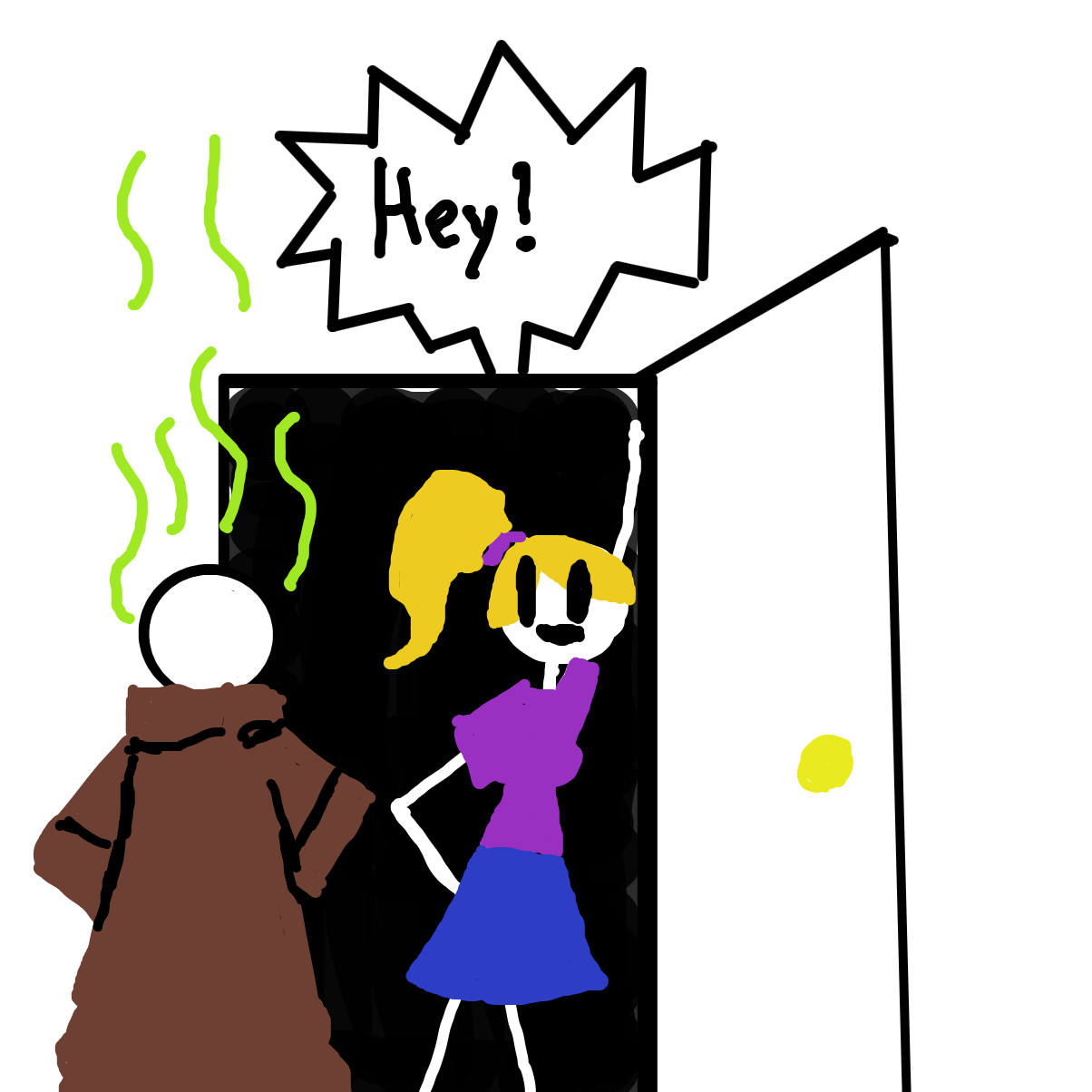 Drawing in Sprayed By A skunk by LizardPie34