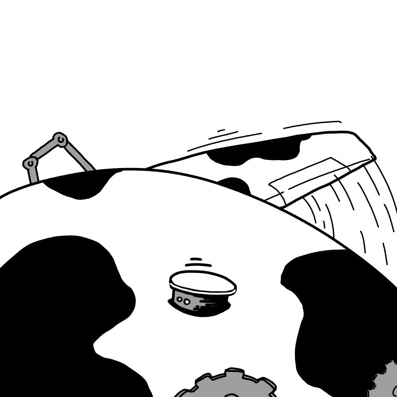 Drawing in cow by Wizard Croissant