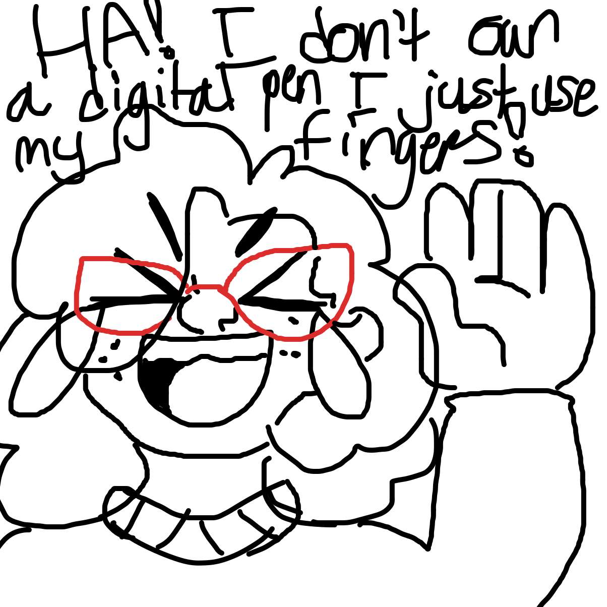 My hands are stronger now thou lmao✋🤚 - Online Drawing Game Comic Strip Panel by YanaTheDankest