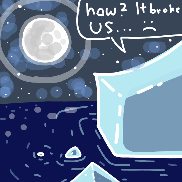 Broken iceberg - Online Drawing Game Comic Strip Panel by MovedAccounts