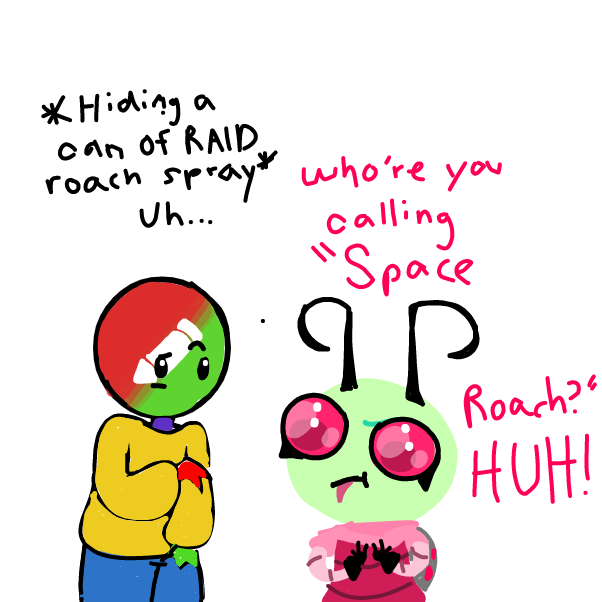 SPACE ROACH - Online Drawing Game Comic Strip Panel by MovedAccounts