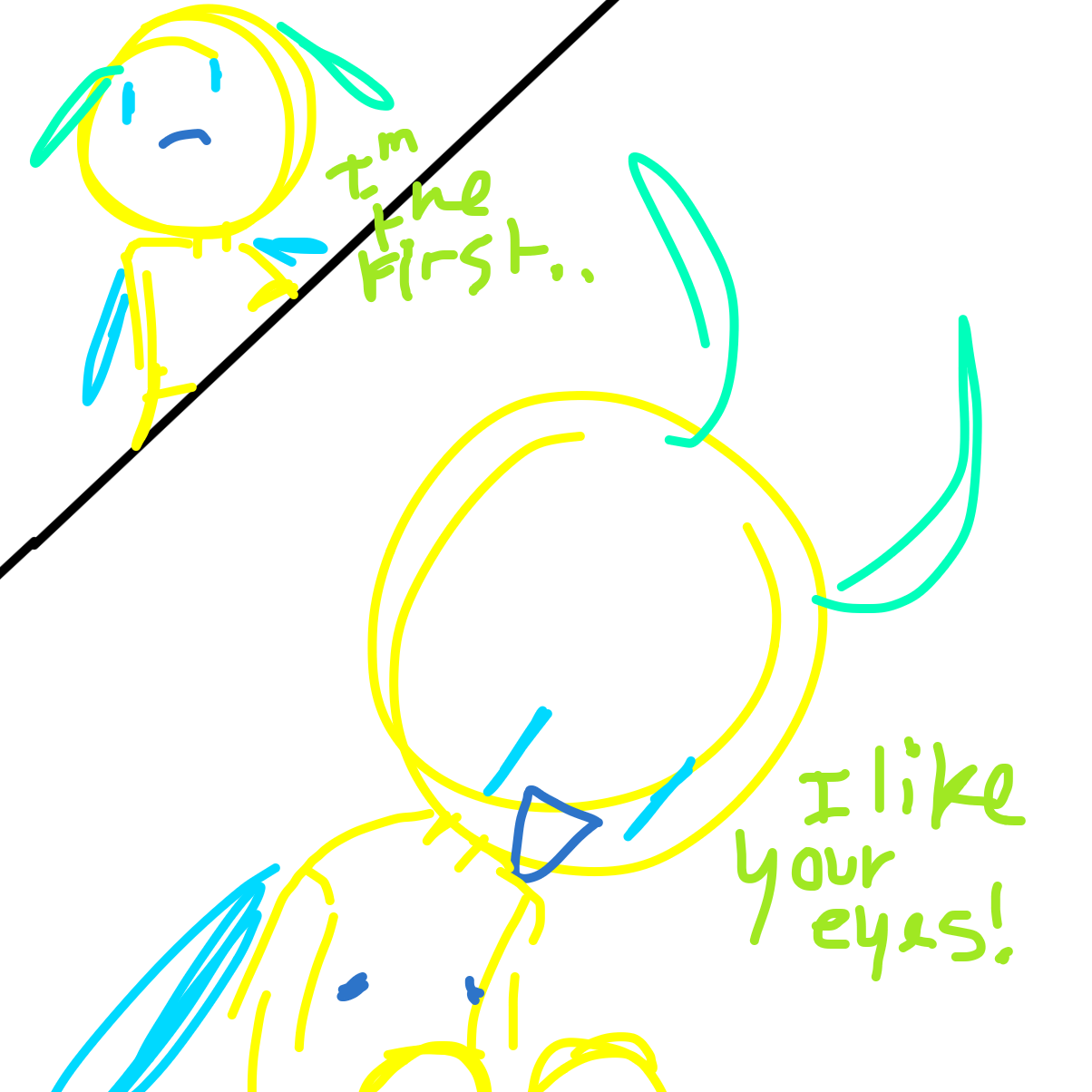 Liked webcomic Draw ur persona interacting w/ the next/last panel